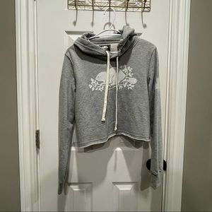 BNWT Roots Grey Cropped Hoodie